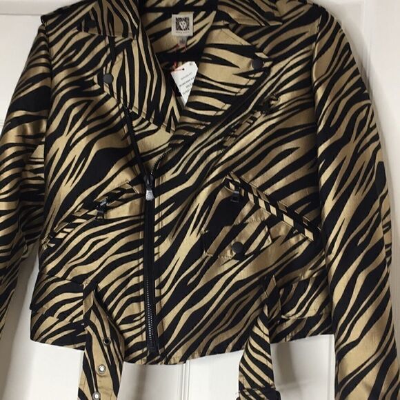 NWT Anne Klein motorcycle style jacket size 2 - Picture 4 of 7